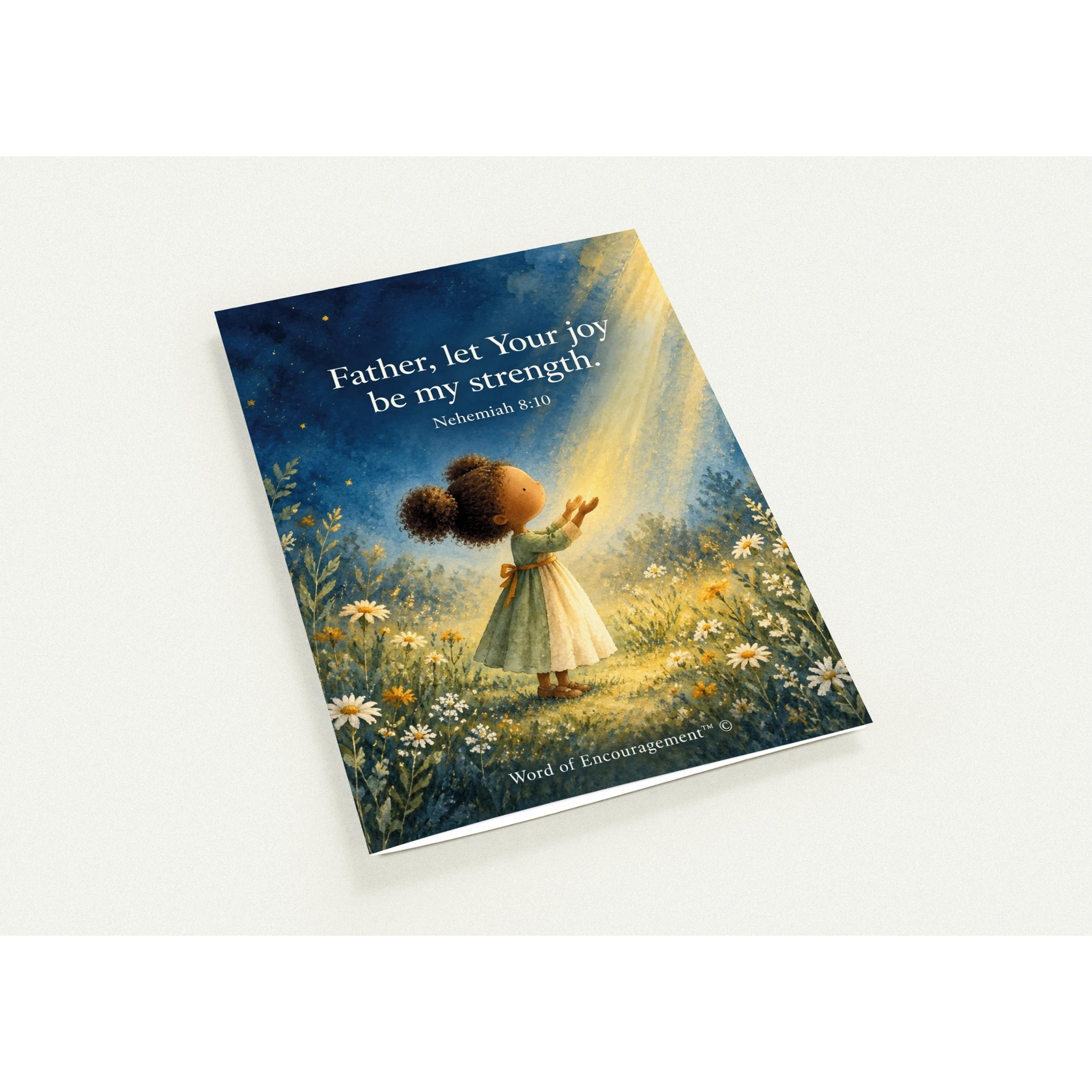 (US & CA) | Pack of 10 | The Joy of the Lord Is Your Strength – Nehemiah 8:10 Encouragement Card | Hope for Weary Hearts Secondary image