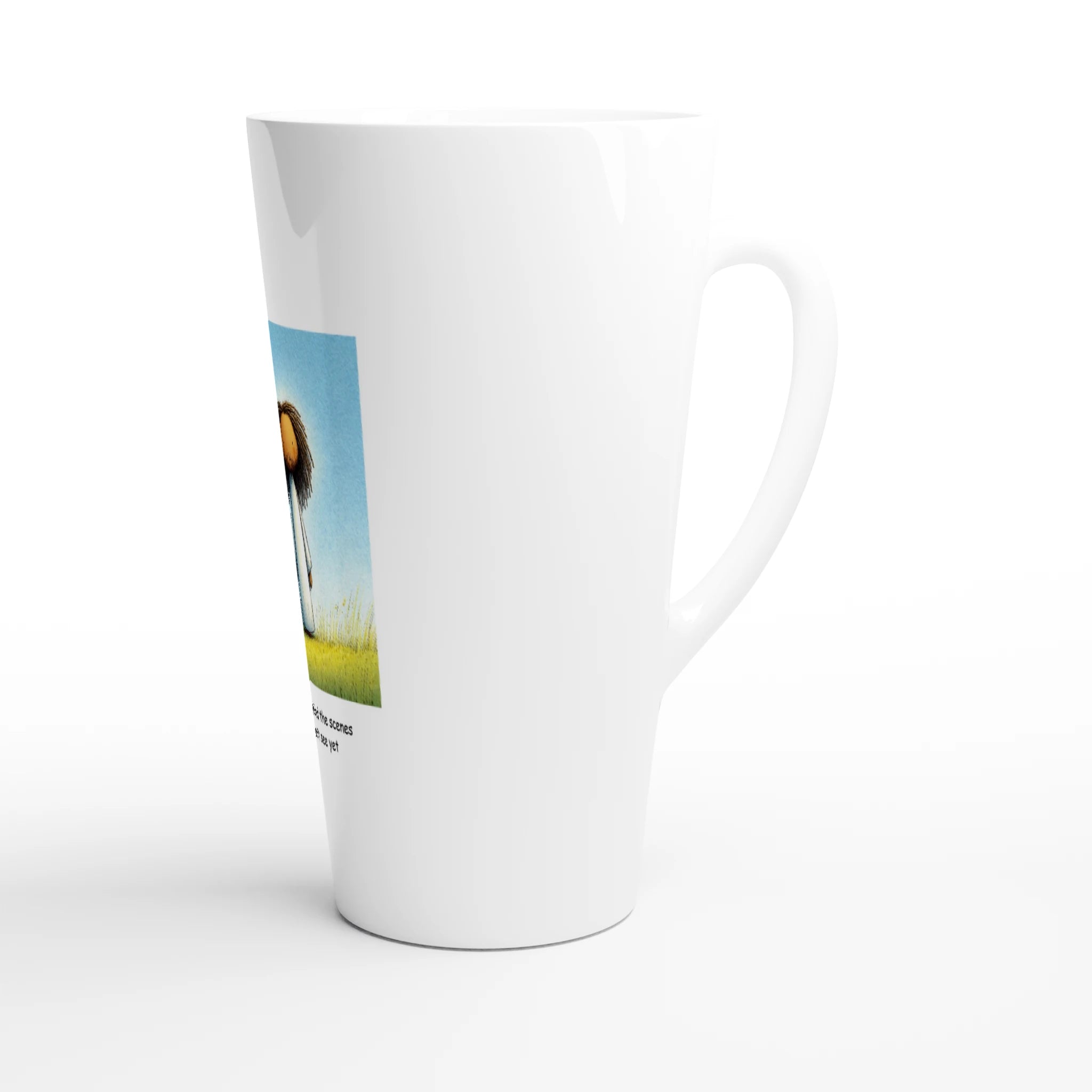 White Latte 17oz Ceramic Mug Secondary image