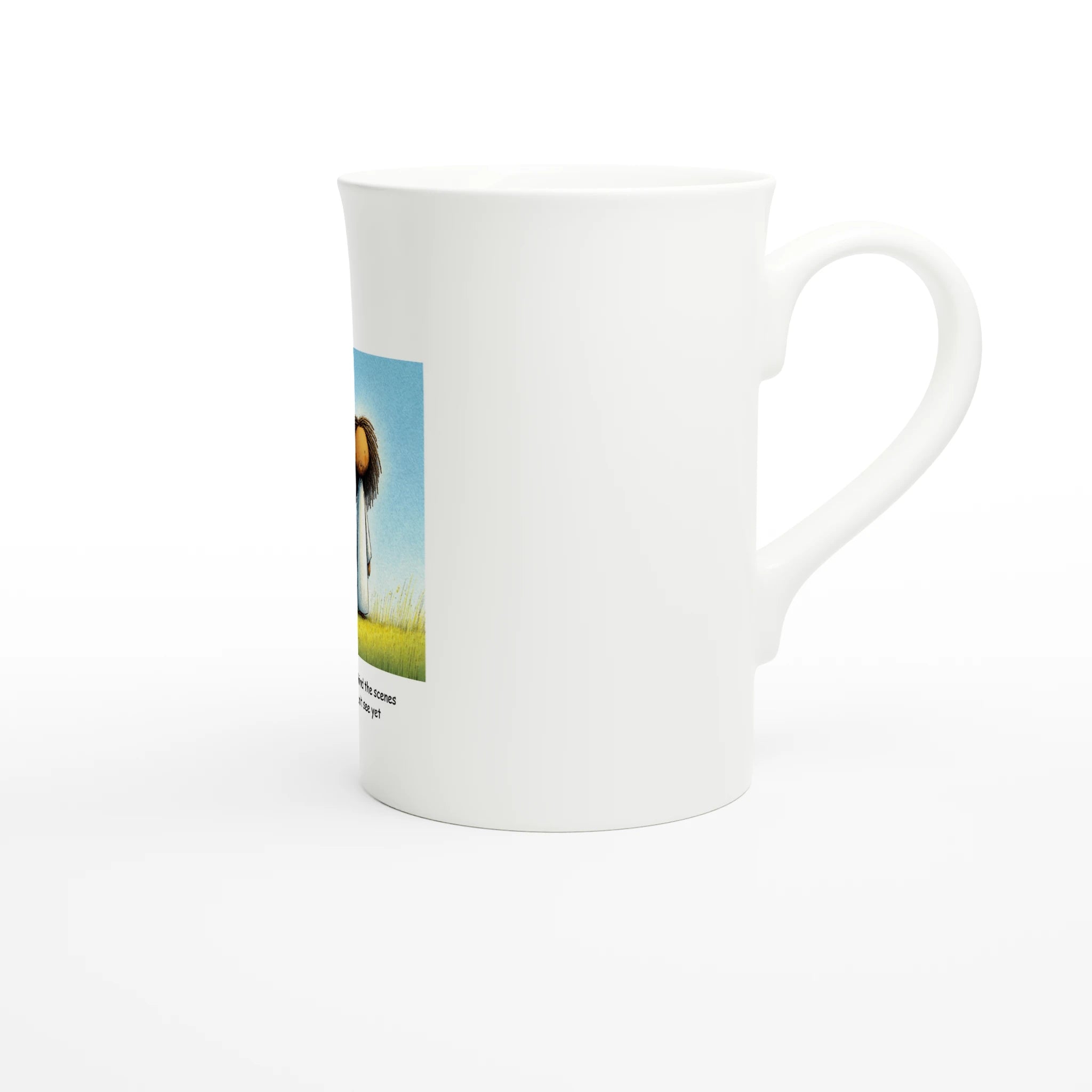 White 10oz Porcelain Slim Mug Secondary image