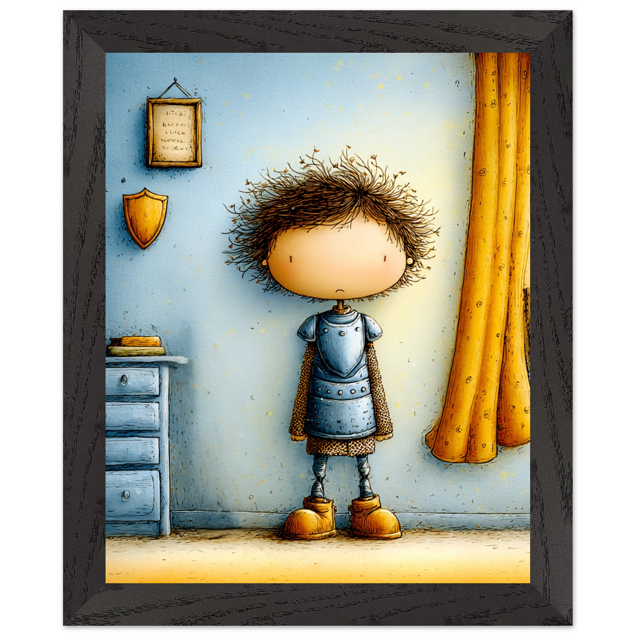 Premium Wooden Framed Poster With Premium Semi-Glossy Paper 20x25 cm / 8x10″ Secondary image