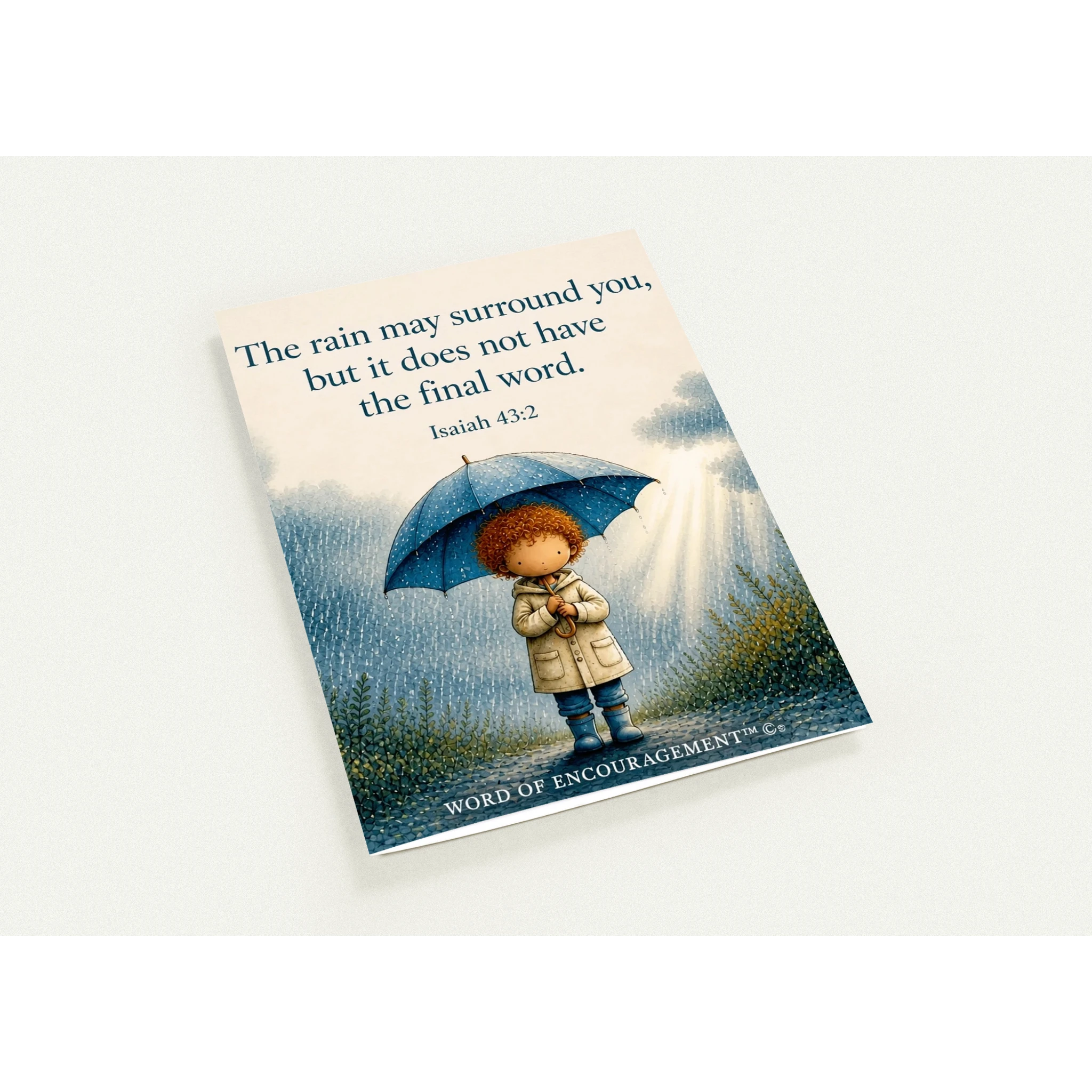 (US & CA) | Pack of 10 | God Is Our Refuge – Psalm 46:1 Encouragement Card | Comfort in Difficult Seasons Secondary image