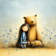 Safe & Loved Whimsical Storybook Art Print Set | Children’s Room Digital Download