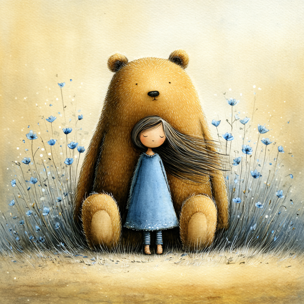 Safe & Loved Whimsical Storybook Art Print Set | Children’s Room Digital Download